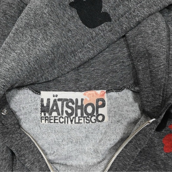 Freecity Dark Gray Hoodie with Black and Red Details - Picture 4 of 4